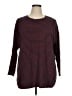 J.Jill Stripes Burgundy Pullover Sweater Size XL - photo 1