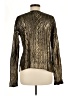 Saks Fifth Avenue Metallic Gold Pullover Sweater Size M - photo 2