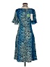 Stella McCartney Animal Print Blue Cocktail Dress Size M - photo 2