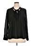 Atmosphere 100% Polyester Black Long Sleeve Blouse Size 16 - photo 1