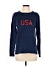 Pink Pineapple 100% Cotton Blue Sweatshirt Size M - photo 1