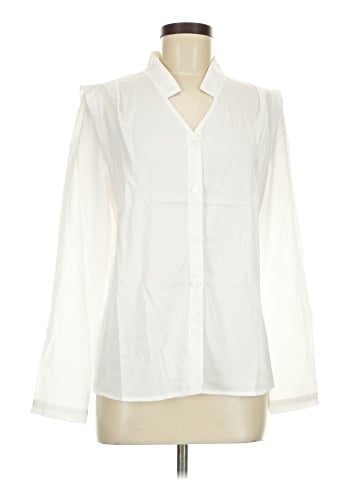 Allegra K Long Sleeve Blouse (view 1)
