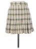 Free People Plaid Gray Casual Skirt Size 0 - photo 1