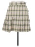 Free People Plaid Gray Casual Skirt Size 0 - photo 2