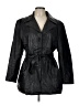 Unbranded 100% Leather Black Trenchcoat Size L - photo 1
