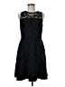 Donna Morgan Blue Black Cocktail Dress Size 8 - photo 1