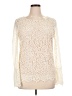 Rose + Olive Ivory Long Sleeve Blouse Size L - photo 1