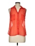 Ultra Flirt 100% Polyester Orange Sleeveless Blouse Size M - photo 1