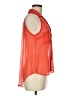 Ultra Flirt 100% Polyester Orange Sleeveless Blouse Size M - photo 4