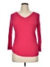 No Boundaries 100% Recycled Polyester Pink 3/4 Sleeve Top Size XL - photo 1