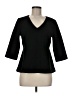 Ann Taylor Black 3/4 Sleeve Top Size M - photo 1