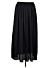 PREMISE 100% Polyester Solid Black Casual Skirt Size L - photo 1