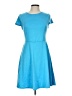 Doublju Solid Blue Casual Dress Size L - photo 1