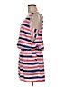 Peppermint 100% Polyester Stripes White Casual Dress Size M - photo 5