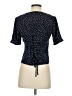 Elodie 100% Polyester Polka Dots Blue Short Sleeve Blouse Size S - photo 2