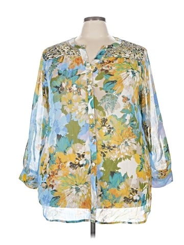 Figueroa & Flower 3/4 Sleeve Blouse (view 1)