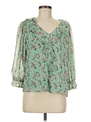 LC Lauren Conrad 3/4 Sleeve Blouse (view 1)