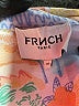 FRNCH 100% Viscose Print Blue Long Sleeve Button-Down Shirt Size XS - photo 7