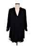Lush 100% Polyester Black 3/4 Sleeve Blouse Size M - photo 1