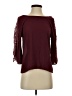 Miami 100% Polyester Burgundy 3/4 Sleeve Top Size XS - photo 1
