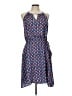 41Hawthorn 100% Polyester Print Blue Casual Dress Size L - photo 1