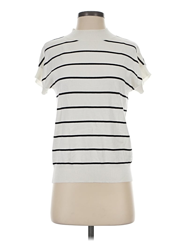 Pre-owned T Tahari Sweater Vest In Ivory