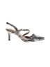 Abella Animal Print Silver Heels Size 6 - photo 1