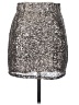 Travelsmith 100% Polyester Metallic Silver Formal Skirt Size S - photo 2