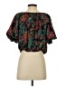 Flying Tomato Black Short Sleeve Blouse Size S - photo 2