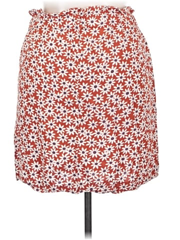 Madewell Paperbag Button-Front Mini Skirt in Falling Daisies (view 2)
