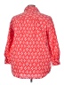 Roaman's Hearts Red 3/4 Sleeve Button-Down Shirt Size 22 (1X) - photo 2
