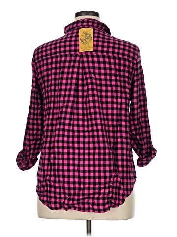 CALVIN KLEIN JEANS 3/4 Sleeve Button-Down Shirt (view 2)