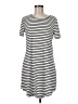 Ours Stripes White Casual Dress Size M - photo 1