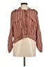 FP One 100% Cotton Brown Long Sleeve Blouse Size M (estimated) - photo 1