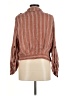 FP One 100% Cotton Brown Long Sleeve Blouse Size M (estimated) - photo 2