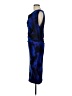 T Tahari Graphic Blue Cocktail Dress Size L - photo 5