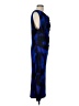 T Tahari Graphic Blue Cocktail Dress Size L - photo 4