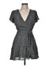 Mi ami 100% Polyester Polka Dots Gray Casual Dress Size M - photo 1