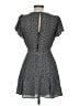 Mi ami 100% Polyester Polka Dots Gray Casual Dress Size M - photo 2