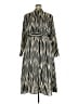 MNG 100% Polyester Stripes Ivory Casual Dress Size 18 - photo 2