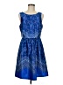 Outback Red Paisley Blue Cocktail Dress Size 8 - photo 1