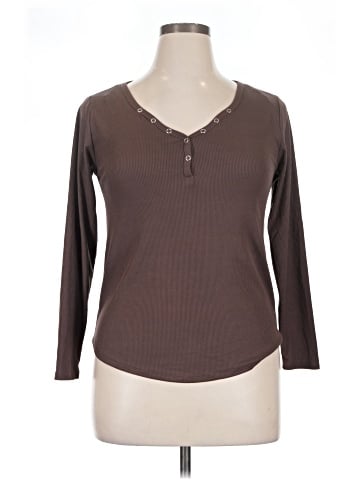 Eye Candy Long Sleeve Henley (view 1)