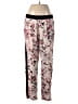 Chelsea28 100% Polyester Floral Ivory Track Pants Size M - photo 1