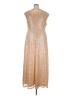 Assorted Brands Metallic Gold Cocktail Dress Size 20 - photo 2