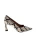 Linea Paolo Animal Print Ivory Heels Size 10 - photo 1
