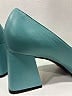 Gucci 100% Leather Teal Blue Heels Size EU (IT) 37 1/2 / US 7 1/2 - photo 7