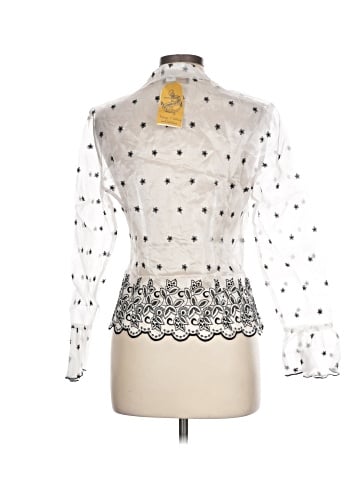 Oblique 3/4 Sleeve Blouse (view 2)