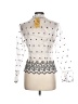 Oblique Polka Dots White 3/4 Sleeve Blouse Size 10 - photo 2