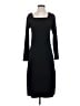 Splendid Solid Black Casual Dress Size S - photo 1