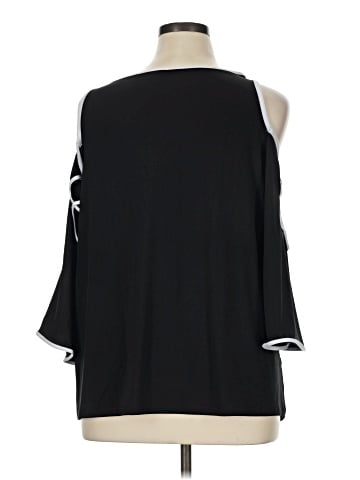 Roaman's 3/4 Sleeve Top (view 2)